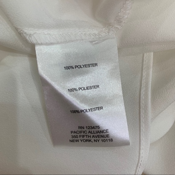 Ellen Tracy White Blouse - Picture 2 of 6